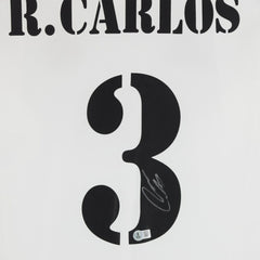 Roberto Carlos Real Madrid Autographed 2024-25 White Home Jersey