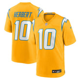 Justin Herbert Youth Alternate Charger Power Game Player Jersey - Los Angeles Chargers Jerseys