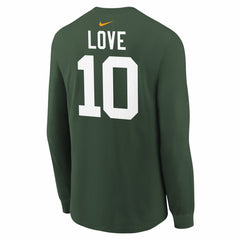 Jordan Love Youth Player Name & Number Long Sleeve T-Shirt - Green Bay Packers T-shirts