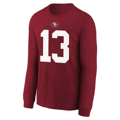 Brock Purdy Youth Player Name & Number Long Sleeve T-Shirt - San Francisco 49ers T-shirts