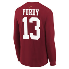 Brock Purdy Youth Player Name & Number Long Sleeve T-Shirt - San Francisco 49ers T-shirts