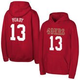 Brock Purdy Outerstuff Mainliner Player Name & Number Hoodie - San Francisco 49ers Hoodies