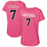 C.J. Stroud Outerstuff Girls Youth Player Name & Number T-Shirt - Houston Texans T-shirts