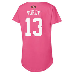 Brock Purdy Outerstuff Girls Youth Player Name & Number T-Shirt - San Francisco 49ers T-shirts