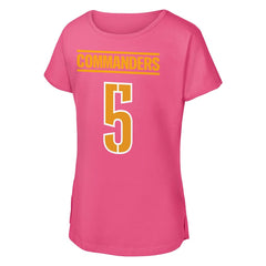 Jayden Daniels Outerstuff Girls Youth Player Name & Number T-Shirt - Washington Commanders T-shirts