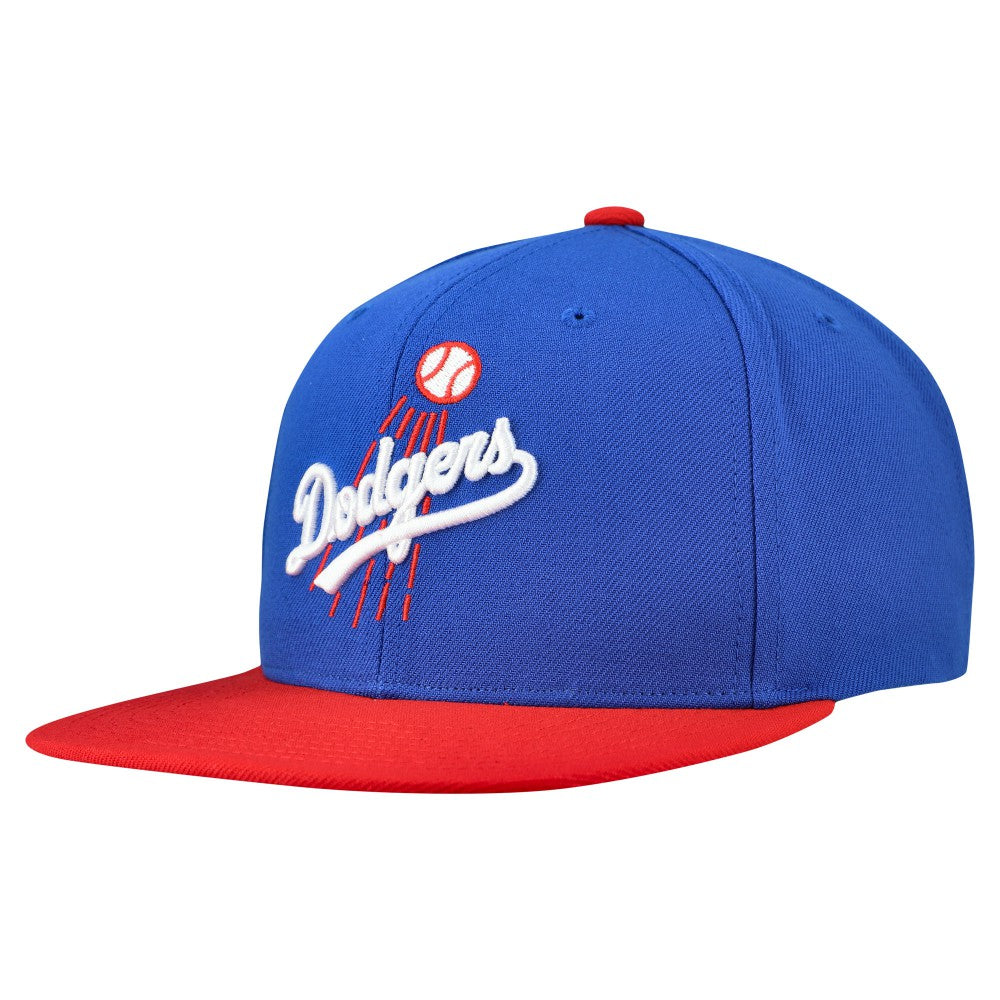 Royal Los Angeles Dodgers Mitchell & Ness Cooperstown Collection Basic Flip Snapback Hat