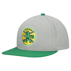 Gray Athletics Mitchell & Ness Cooperstown Collection Basic Flip Snapback Hat