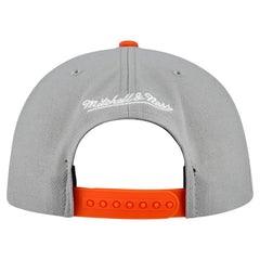 Gray Detroit Tigers Mitchell & Ness Basic Flip Snapback Hat