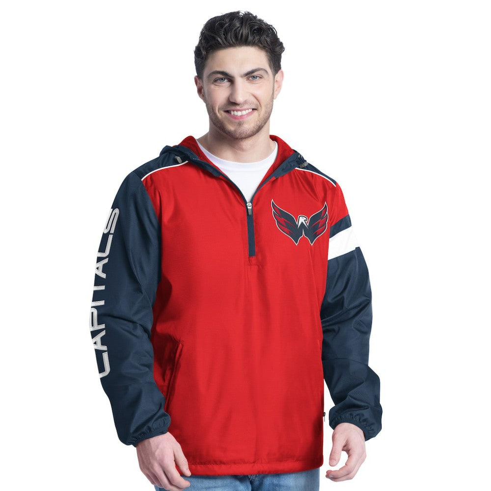 NHL Washington Capitals G-III Sports by Carl Banks Lateral Half-Zip Hoodie Jacket
