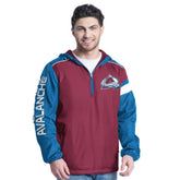 NHL Colorado Avalanche G-III Sports by Carl Banks Lateral Half-Zip Hoodie Jacket