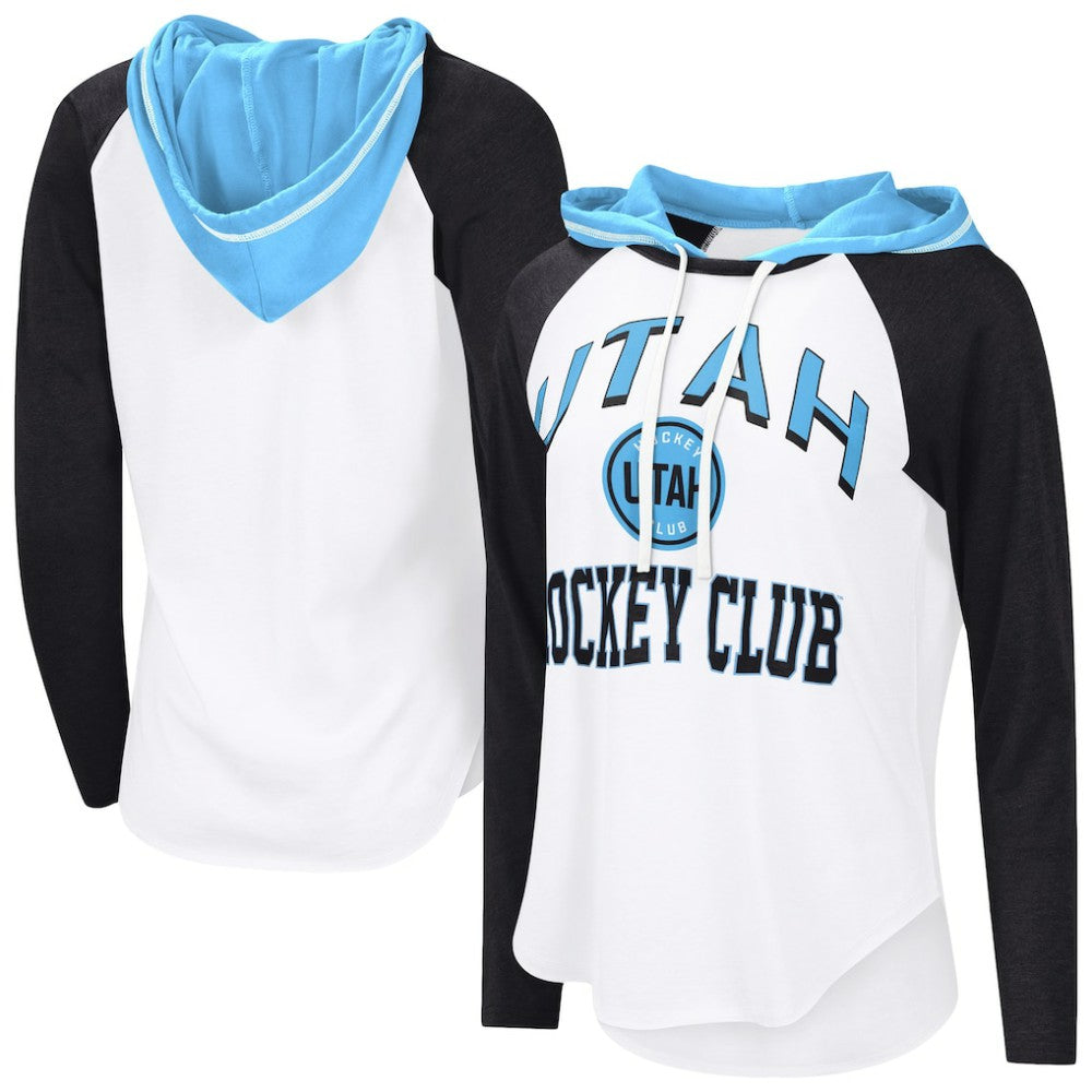 NHL Utah Mammoth G-III 4Her by Carl Banks Women's VIP Raglan Long Sleeve Hoodie T-Shirt