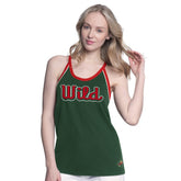 NHL Minnesota Wild G-III 4Her by Carl Banks Women's Curveball Racerback Scoop Neck Slub Tank Top