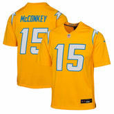 Ladd McConkey Youth Alternate Charger Power Game Player Jersey - Los Angeles Chargers Jerseys