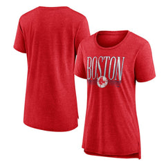 Red Boston Red Sox Women's Toppler Tri-Blend T-Shirt