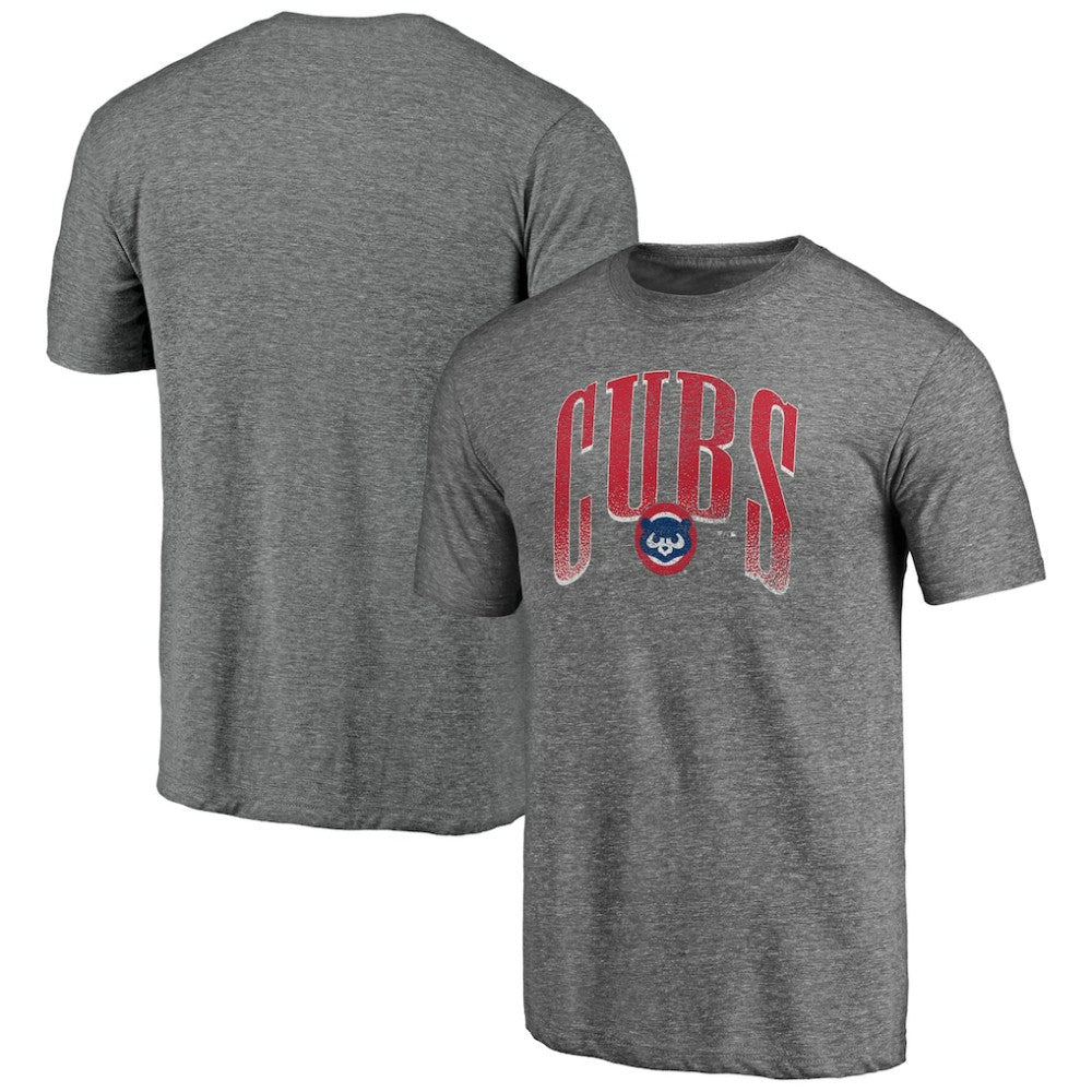 Heather Gray Chicago Cubs Line Corps Tri-Blend T-Shirt