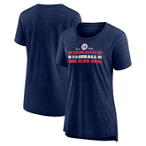 Navy Chicago White Sox Women's Power Swing Tri-Blend T-Shirt