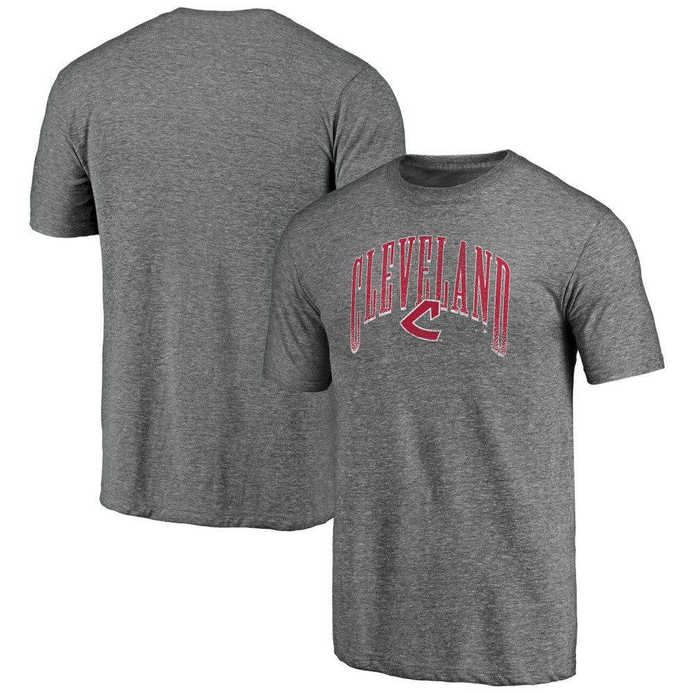 Heather Gray Cleveland Guardians Line Corps Tri-Blend T-Shirt