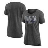Gray Colorado Rockies Women's Toppler Tri-Blend T-Shirt