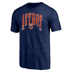 Navy Houston Astros Line Corps Tri-Blend T-Shirt