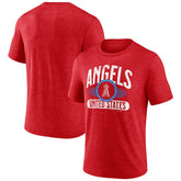 Red Los Angeles Angels Badge of Honor Tri-Blend T-Shirt