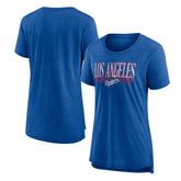 Royal Los Angeles Dodgers Women's Toppler Tri-Blend T-Shirt