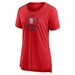 Red Minnesota Twins Women's Selected First Tri-Blend T-Shirt