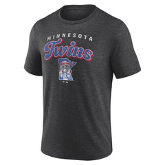 Charcoal Minnesota Twins Wonderment Tri-Blend T-Shirt