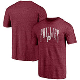 Garnet Philadelphia Phillies Line Corps Tri-Blend T-Shirt