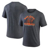 Charcoal San Francisco Giants Bay City Baseball Tri-Blend T-Shirt