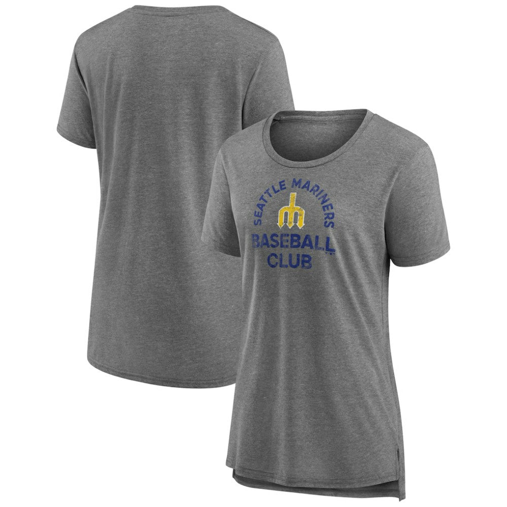 Gray Seattle Mariners Women's Selected First Tri-Blend T-Shirt