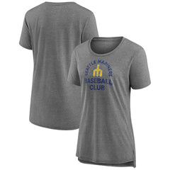 Gray Seattle Mariners Women's Selected First Tri-Blend T-Shirt