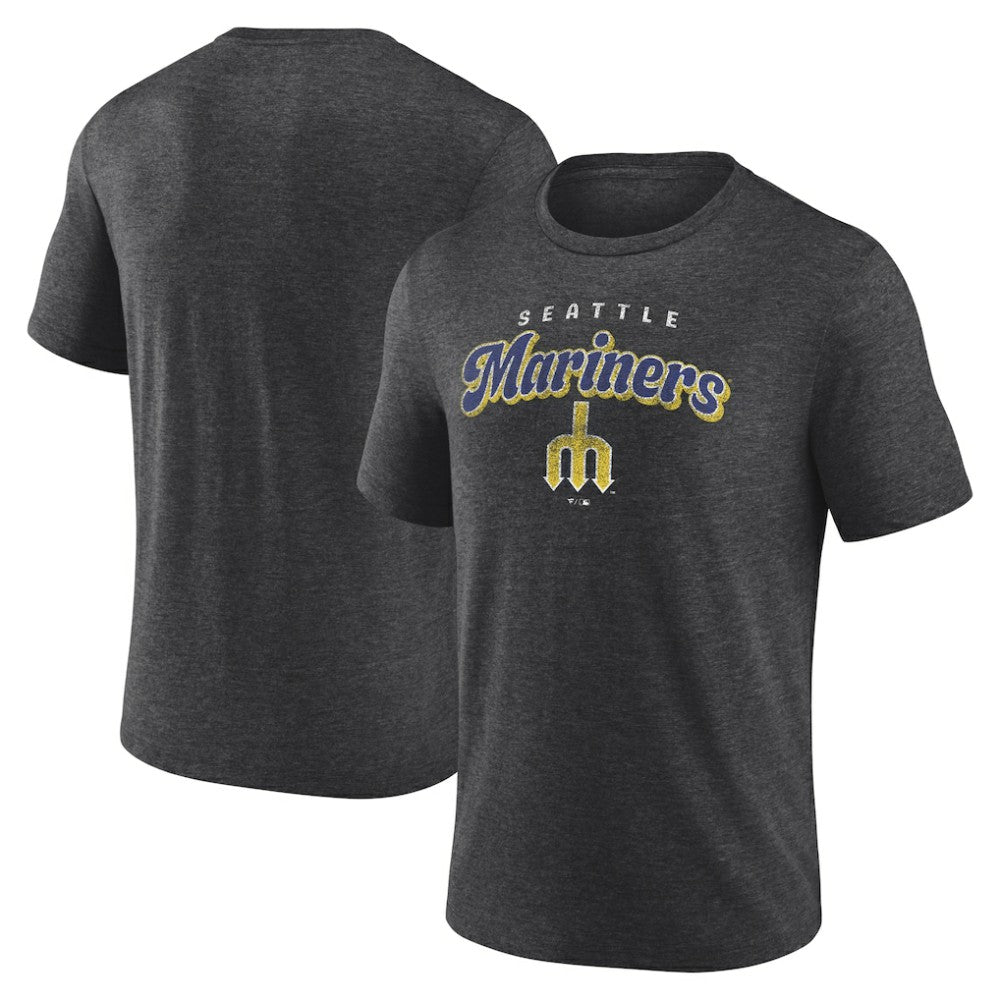 Charcoal Seattle Mariners Wonderment Tri-Blend T-Shirt
