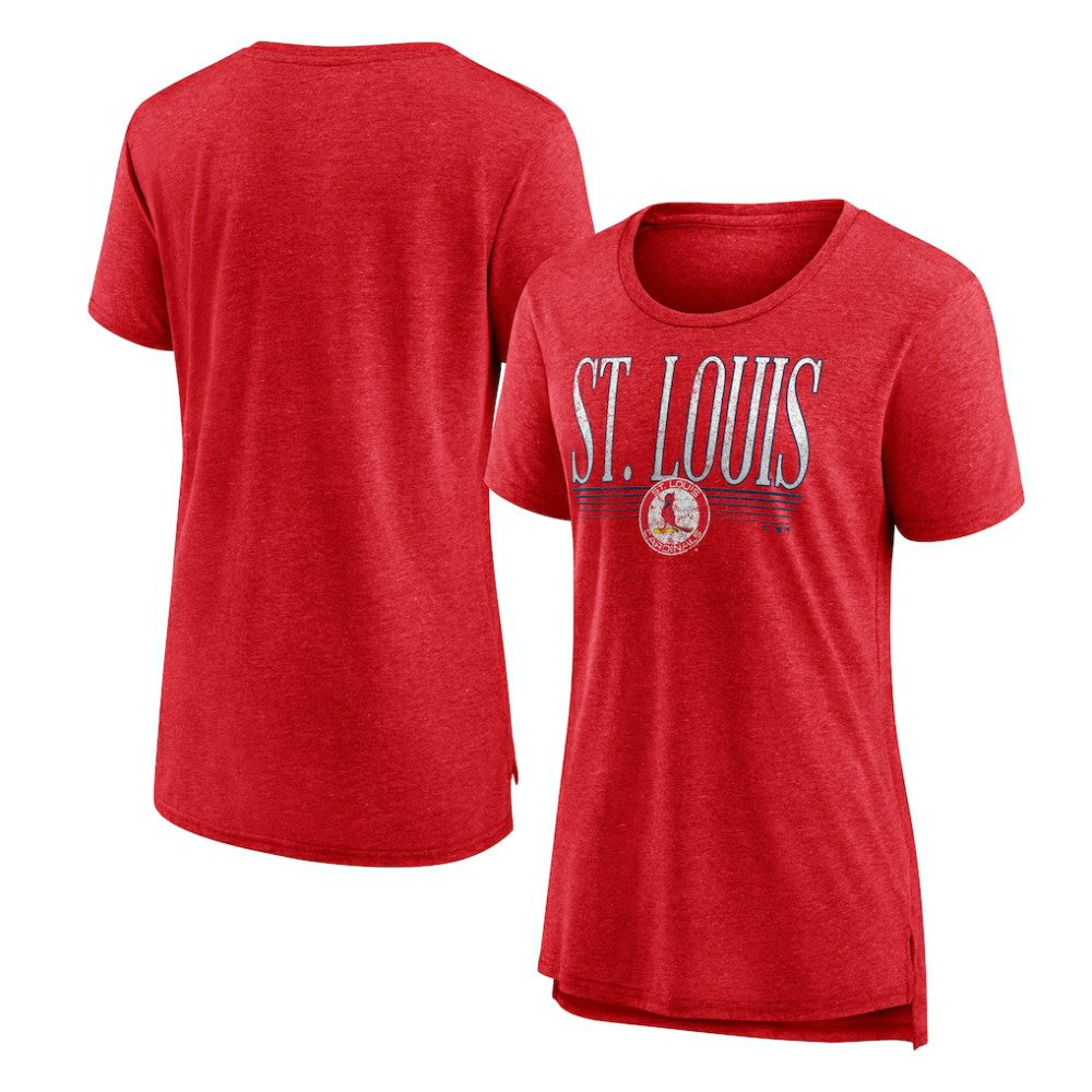 Red St. Louis Cardinals Women's Toppler Tri-Blend T-Shirt