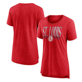 Red St. Louis Cardinals Women's Toppler Tri-Blend T-Shirt