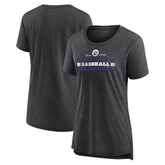Gray Tampa Bay Rays Women's Power Swing Tri-Blend T-Shirt