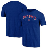 Royal Texas Rangers Cooperstown Series Sweep Tri-Blend T-Shirt