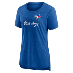 Royal Toronto Blue Jays Women's Practice Time Tri-Blend T-Shirt