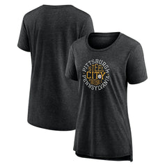 Women's Steel City Tri-Blend T-Shirt - Pittsburgh Steelers T-shirts