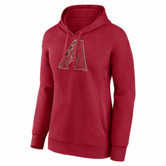 Red Arizona Diamondbacks Women's Distressed Team Pullover Hoodie