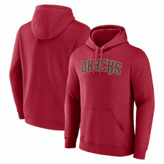 Red Arizona Diamondbacks Official Wordmark Pullover Hoodie