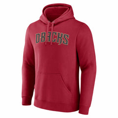Red Arizona Diamondbacks Official Wordmark Pullover Hoodie