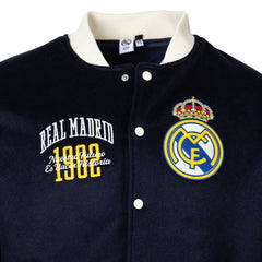 Real Madrid Sport Design Sweden Free Kick Wool Varsity Jacket