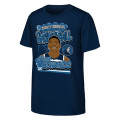 Anthony Edwards Minnesota Timberwolves Outerstuff Youth Baller T-Shirt
