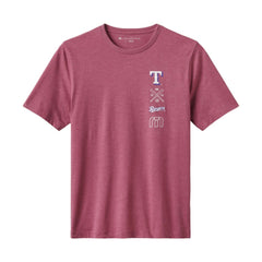 Heather Red Texas Rangers TravisMathew Sunset Slam 2.0 T-Shirt