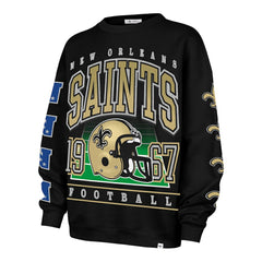 '47 Women's Go Big Oversized Pullover Sweatshirt - New Orleans Saints Pullover