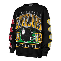 '47 Women's Go Big Oversized Pullover Sweatshirt - Pittsburgh Steelers Pullover