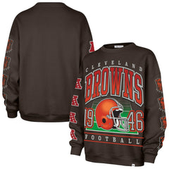 '47 Women's Go Big Oversized Pullover Sweatshirt - Cleveland Browns Pullover