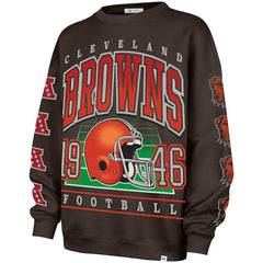 '47 Women's Go Big Oversized Pullover Sweatshirt - Cleveland Browns Pullover