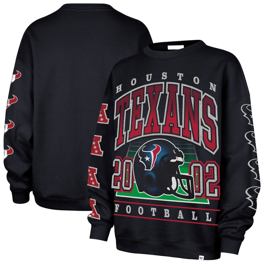 '47 Women's Go Big Oversized Pullover Sweatshirt - Houston Texans Pullover