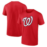 Red Washington Nationals Profile Big & Tall Primary Logo T-Shirt
